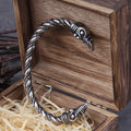 Viking Norse Raven Cuff Bracelet — Stainless Steel
