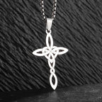 Celtic Witch Knot Pendant Necklace — Stainless Steel