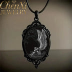 High-End Angel Wings Elliptical Lace Glass Pendant Luxury Quality Fashion Jewelry Exquisite Elegant Charms Popular