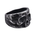 Half Face Skull Ring — Punk Gothic Vintage