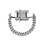 Hip-hop Functional Buckle Thick Chain Metal Lock Necklace Bracelet Personality Street Men and Women Accessories Gift