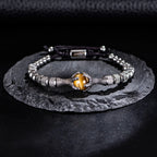 Gothic Eagle & Dragon Claw Beaded Bracelet — Stainless Steel