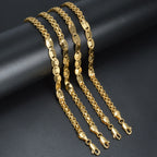 Sunny Jewelry Hip Hop Chain Necklace for Men Women Basic Punk Copper Long Lock Choker Chain Necklace Party Fashion Jewelry Gifts