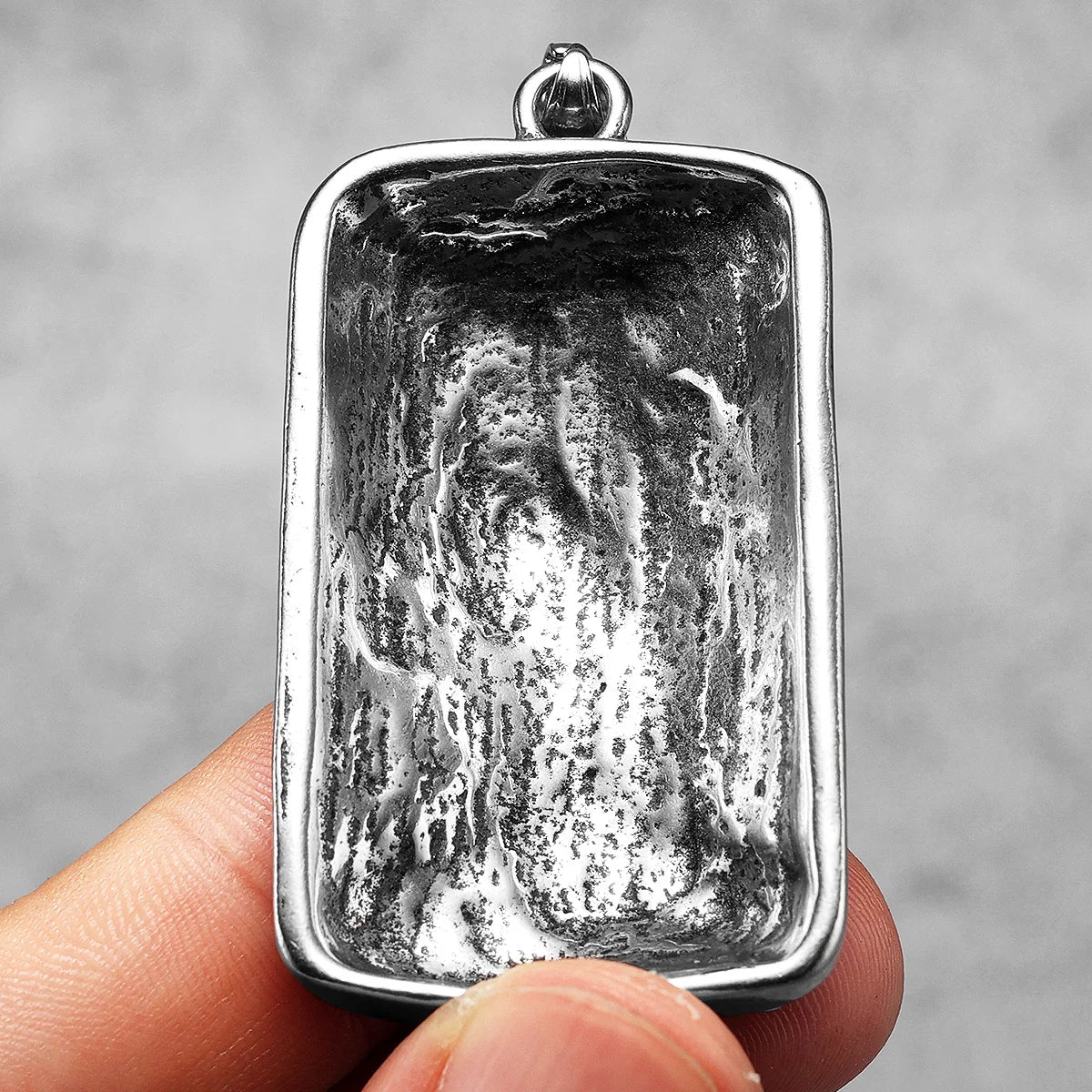 Buddha Pendant Necklace Stainless Steel Vintage