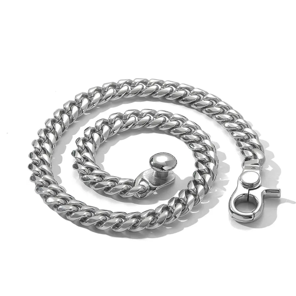 Stainless Steel Cuban Chain Necklace Miami