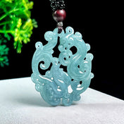 Dragon Pendant Necklace Jade Phoenix Talismans