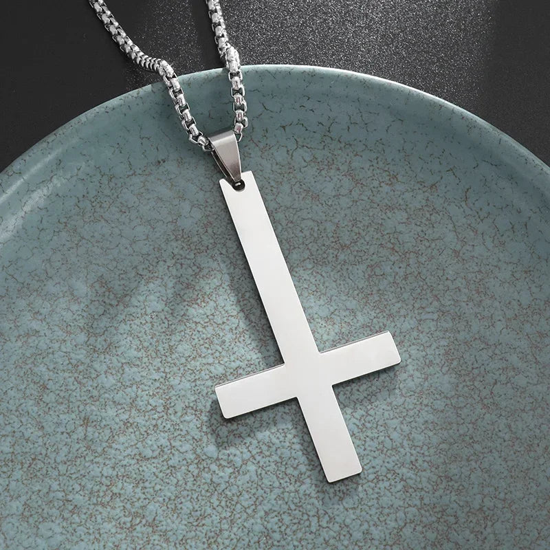 Stainless Steel Square Black Natural Stone Necklace Beautiful Geometric Polygon Pendant for Women Casual Punk Jewelry