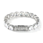 UWIN 10mm Tennis Chain Bracelet Zirconia Iced Out Cubic Baguette Bail Zirconia Fashion Luxury Hiphop Jewelry