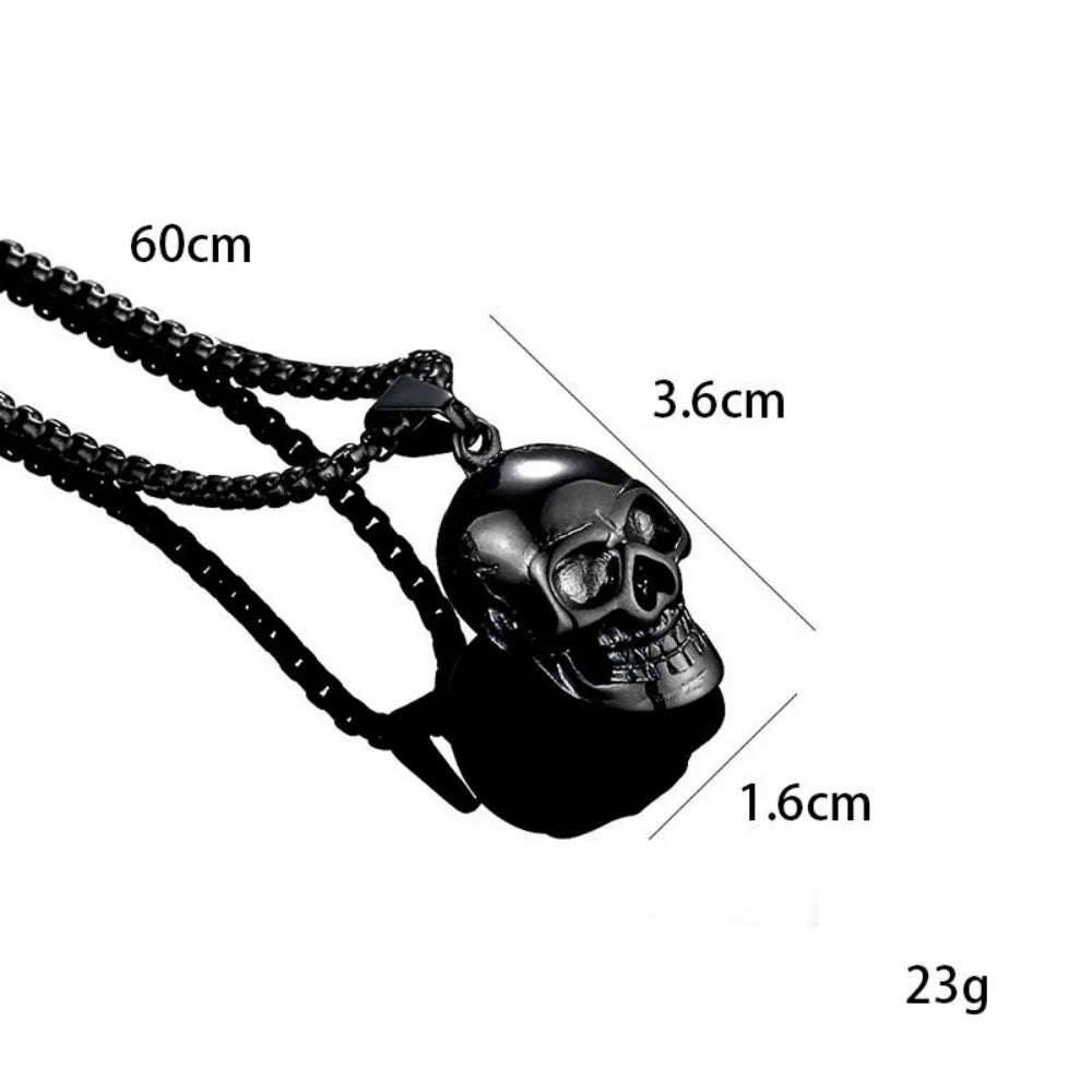Retro Skull Pendant Necklace — Gothic