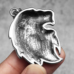 Celtic Knot Pendant Viking Stainless Steel Lion Head Necklace Animal for Men Vintage King Male Daily Wear Punk Jewelry