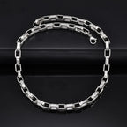 Chunky Embossed Chain Necklace — Stainless