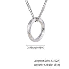 Viking Rune Mobius Pendant Necklace — Stainless Steel