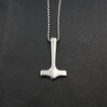 Simple Viking Mjolnir Thor's Hammer Necklace — Stainless Steel