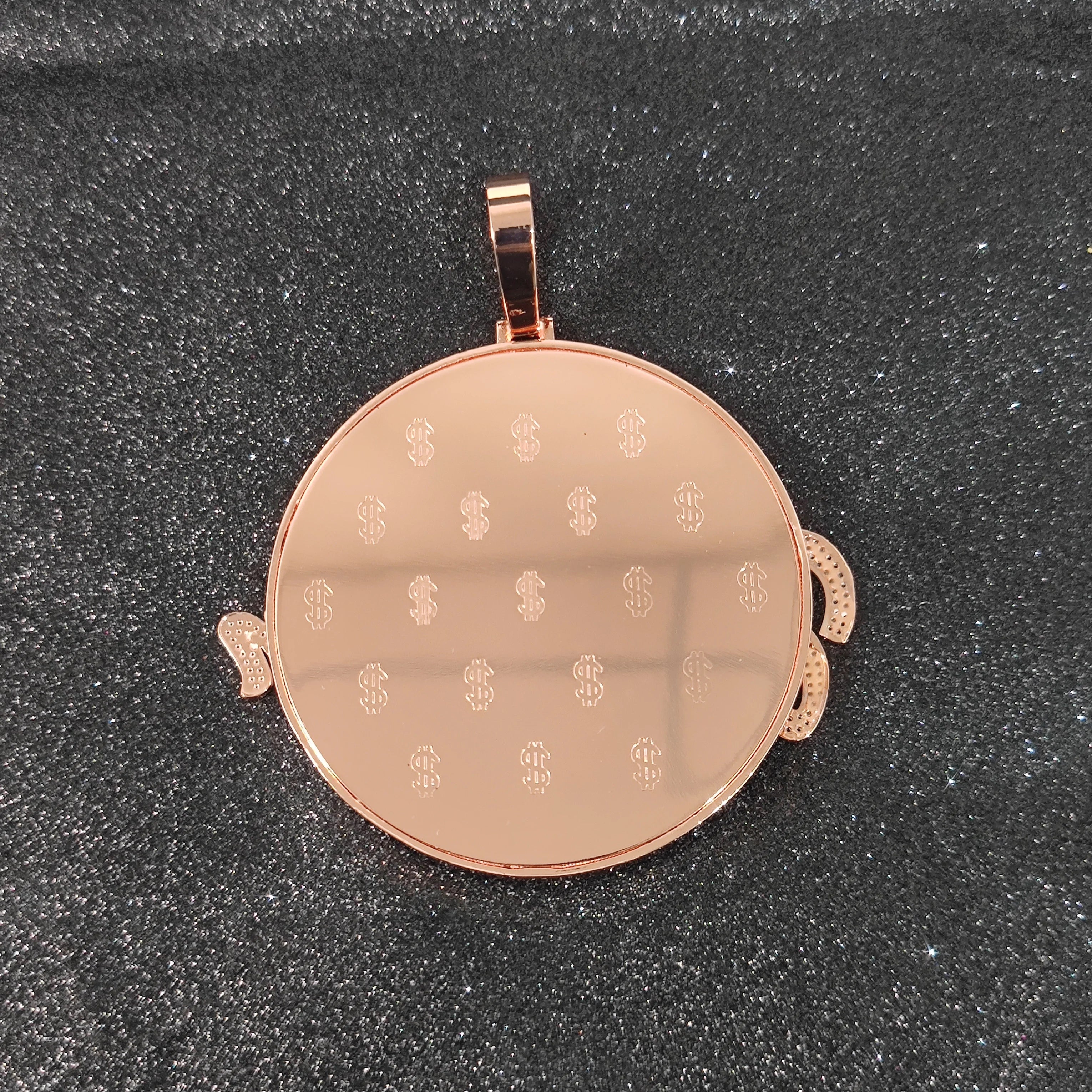 Statement Pendant Necklace Vintage Monogram