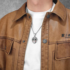 Gothic Jason Mask Stainless Steel Pendant Necklace