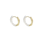 Vintage Embossed Scroll Click Hoop Earrings 316L Stainless Steel Snap Closure Waterproof Gothic Punk men Jewelry