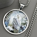 Owl Gold Pendant Necklace — Stainless Steel