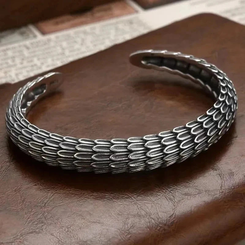 Men\'s Personalized Retro Ethnic Animal Pixiu Bangles Men Women Cuff Bracelets Casual Jewelry Gifts