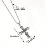 Cross Stainless Steel Pendant Necklace