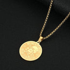Memento Mori Stoic Skull Pendant Necklace — Stainless