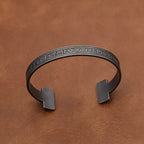 Viking Rune Open Bracelet — Stainless Steel