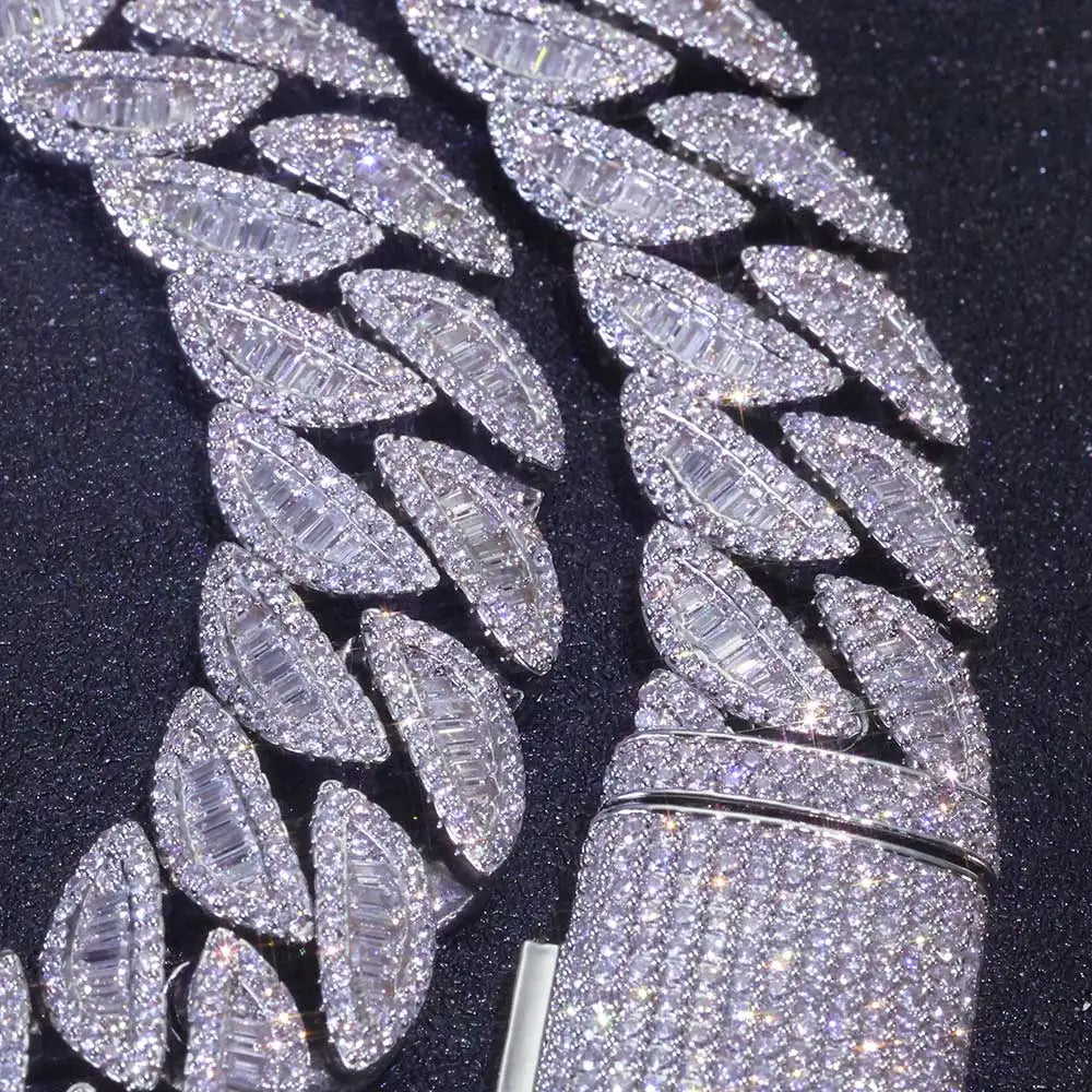 Cuban Bracelet Iced Out Gold 18K 20MM 3 Row
