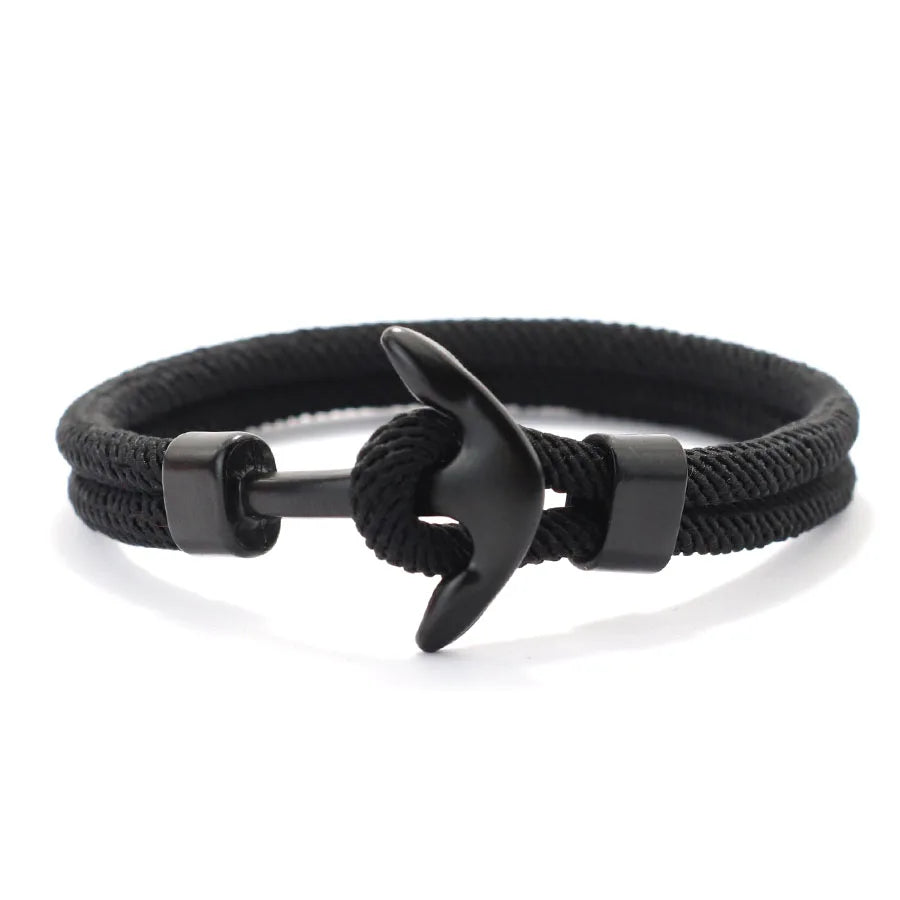 Nautical Anchor Rope Bracelet 4mm — Outdoor Sailing, Multi-Color