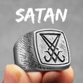 Gothic Satan Ring Stainless Steel