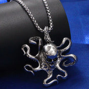 Octopus Stainless Steel Necklace Pendant Vintage