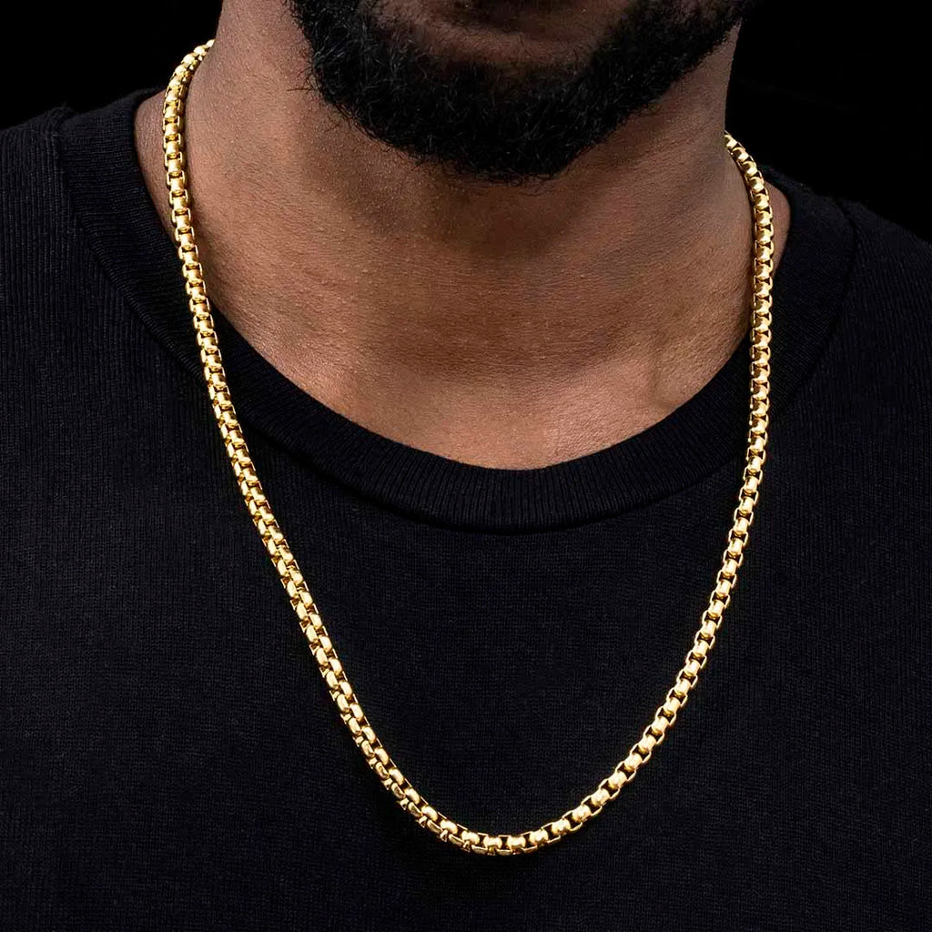 Box Chain Necklace Stainless Steel 3MM