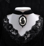 Gothic Crow Pendant Necklace