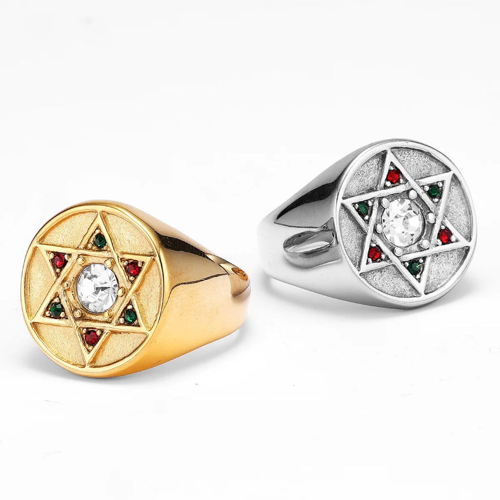 Star of David Ring — Stainless Steel