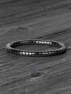 Men's Bracelet Natural Stone Hematite Arrow Bead Beaded Bracelet for Vigour Protection Strength Confidence & Grounding Jewelry