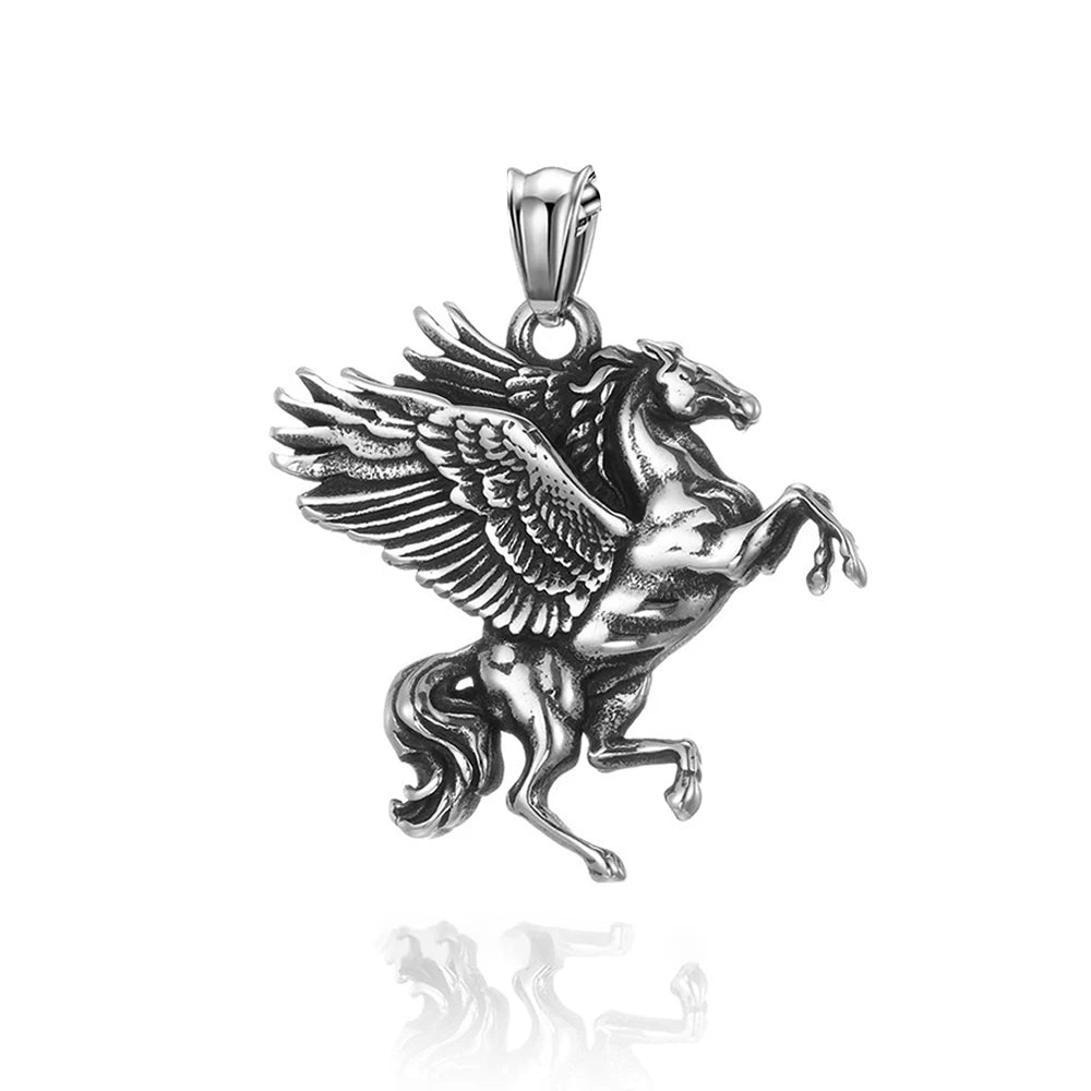 Angel Wings Greek Myth Steel Pendant Punk Vintage