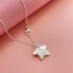 Silver-Tone Star Pendant Necklace