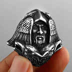 Nordic Viking Retro Odin Head Crow Wolf Pendant Men's Fashion Gothic Viking 316L Stainless Steel Pendant Necklace Gift Jewelry