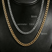 6-8MM Cuban Chain Bracelet — 316L Stainless Steel
