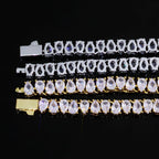 Tennis Bracelet Stainless Steel 6MM Teardrop CZ