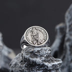 Praying Hands Cross Ring — 925 Silver
