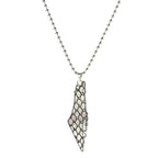 Palestine Map Pendant Necklace — Stainless Steel
