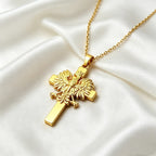 Poland Eagle Cross Necklace Golden Plated Stainless Steel Pendant Necklaces For Men Women Patriotic Jewelry 2026 Trendy
