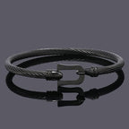 Rope Chain Bracelet — Stainless Steel, Black, Gold or Silver