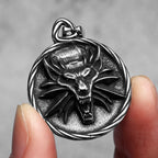 Wolf King Pendant Necklace Stainless Steel