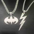 Bat Flash Steel Pendant Anime Necklace Chain