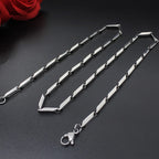 Fashion High-end New Titanium Steel Necklace Melon Chain Stainless Steel Chain Men And Women Fashion Necklace Gift Hot Sale