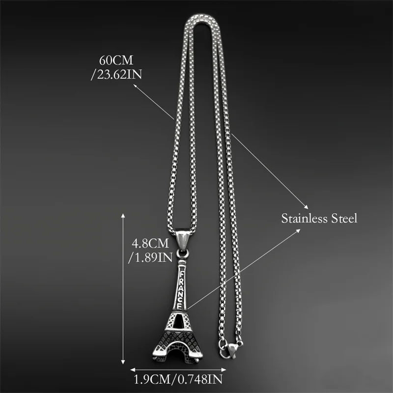 Silver Pendant Lovely Faja Vintage Paris Eiffel