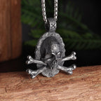 Cool Heavy Bicycle Chain Skull Motorcycles Engine Metal Pendant Jewelry Motor Biker Skull Cross Men Pendant