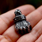 Retro Anger Fist Pendant Necklaces Men Punk Stainless Steel Jewelry Creativity Necklace Amulet Gift for Boyfriend Wholesale