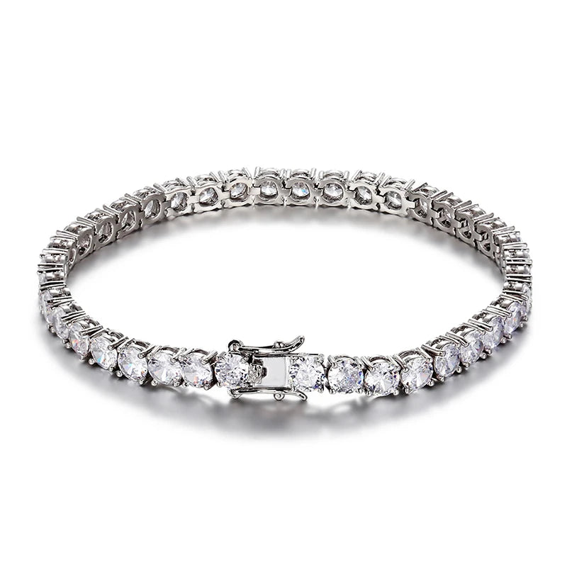 Iced Out Tennis Bracelet Stainless Steel 3/4/5/6MM