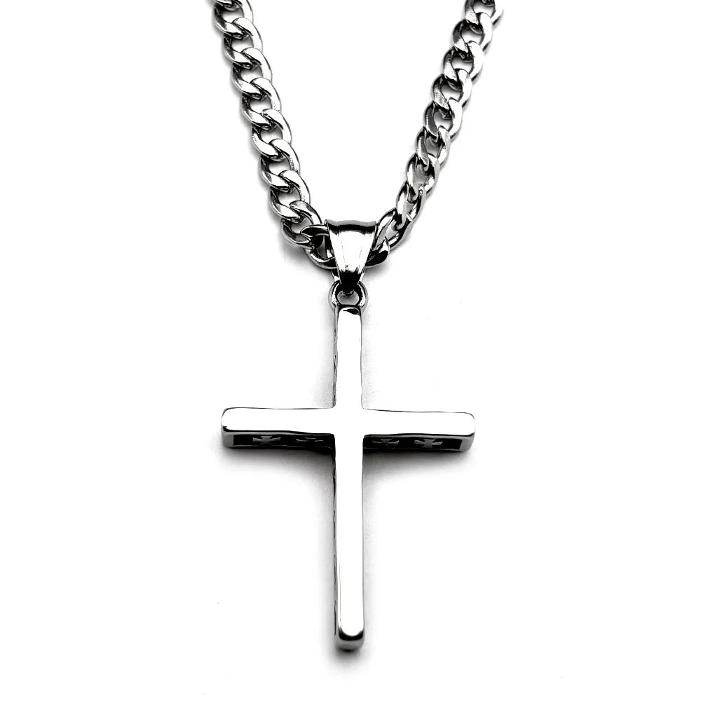 Cross Steel Pendant 316L Style Seal